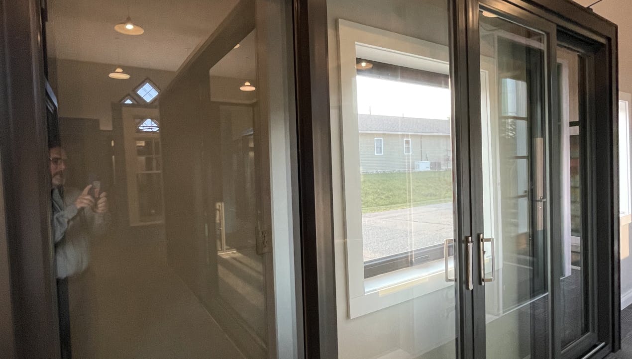 Euro 4 A panel sliding door with Screens 12' x 8'