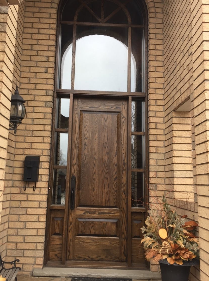 Camwood solid wood door